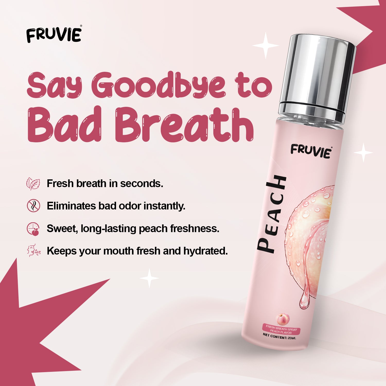 Fresh Breath Spray (Peach Flavor)
