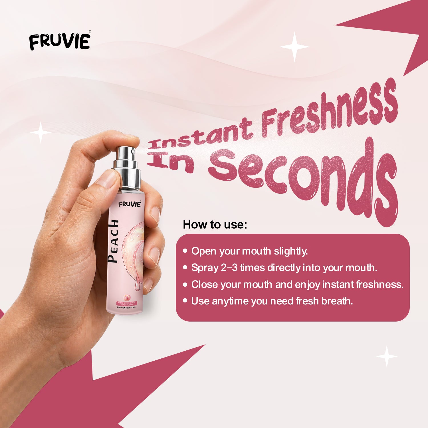 Fresh Breath Spray (Peach Flavor)