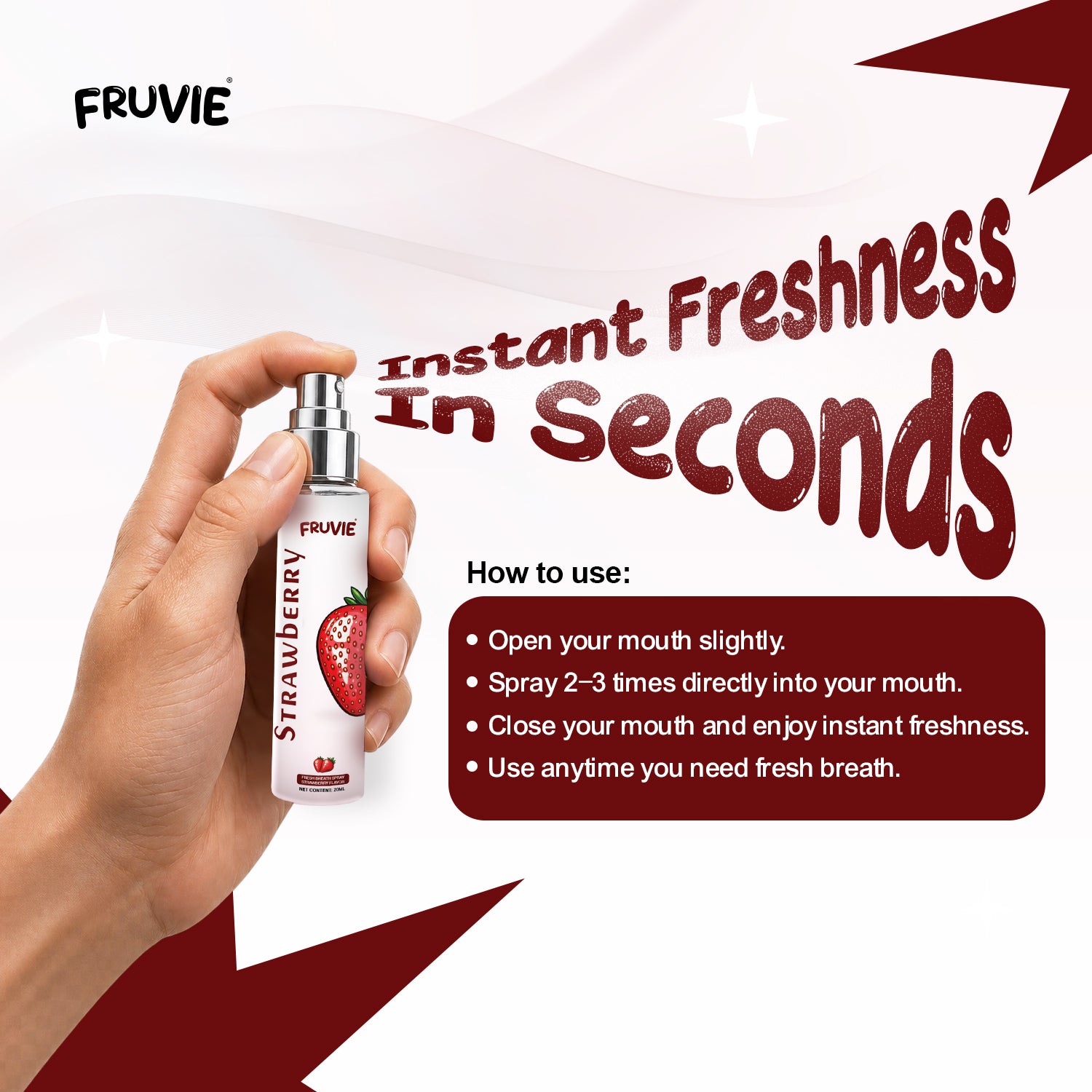 Fresh Breath Spray (Strawberry Flavor)
